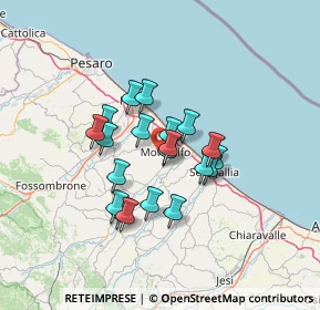 Mappa Strada S. Gervasio, 61037 Mondolfo PU, Italia (10.3805)