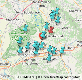 Mappa Via delle Colmate, 50054 Fucecchio FI, Italia (6.5935)