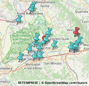 Mappa Via delle Colmate, 50054 Fucecchio FI, Italia (7.68)