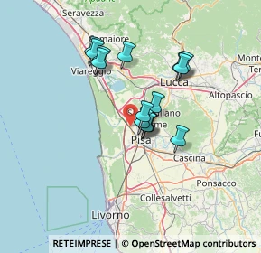 Mappa Via Aurelia Madonna dell`Acqua, 56017 San Giuliano Terme PI, Italia (10.92267)