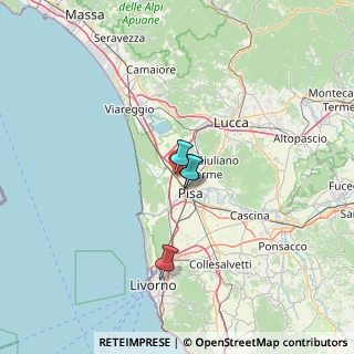 Mappa Via Aurelia Madonna dell`Acqua, 56017 San Giuliano Terme PI, Italia (43.89636)
