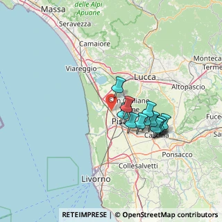 Mappa Via Aurelia Madonna dell`Acqua, 56017 San Giuliano Terme PI, Italia (11.92077)