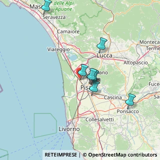 Mappa Via Aurelia Madonna dell`Acqua, 56017 San Giuliano Terme PI, Italia (27.51615)
