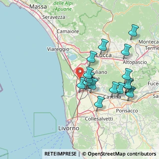 Mappa Via Aurelia Madonna dell`Acqua, 56017 San Giuliano Terme PI, Italia (14.7925)