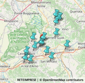 Mappa Via Vallebuia, 50054 Fucecchio FI, Italia (6.26765)