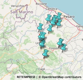 Mappa SS Urbinate, 61029 Urbino PU (11.16526)