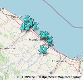 Mappa Via Tombolina, 61037 Mondolfo PU, Italia (10.41)