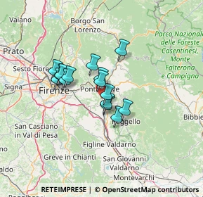 Mappa Via di Sarnese, 50067 Rignano sull'Arno FI, Italia (9.53533)