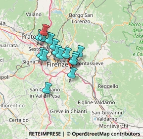 Mappa Via Guglielmo Giusiani, 50012 Bagno a Ripoli FI, Italia (10.46667)