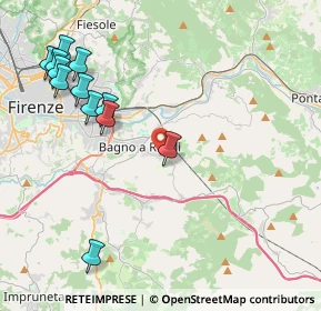 Mappa Via Guglielmo Giusiani, 50012 Bagno a Ripoli FI, Italia (5.0375)