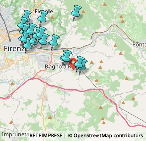 Mappa Via Guglielmo Giusiani, 50012 Bagno a Ripoli FI, Italia (4.56722)