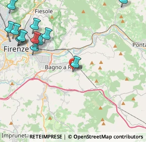 Mappa Via Guglielmo Giusiani, 50012 Bagno a Ripoli FI, Italia (6.82412)