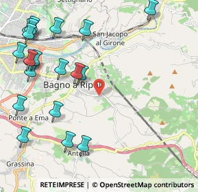 Mappa Via Guglielmo Giusiani, 50012 Bagno a Ripoli FI, Italia (2.866)