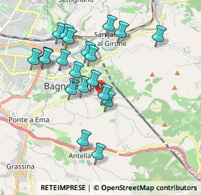 Mappa Via Guglielmo Giusiani, 50012 Bagno a Ripoli FI, Italia (1.884)