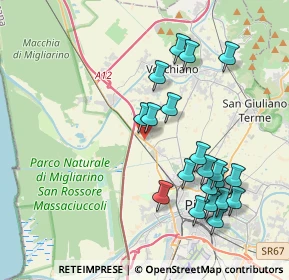 Mappa SS 1, 56017 San Giuliano Terme PI, Italia (4.2085)