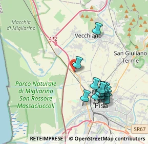 Mappa SS 1, 56017 San Giuliano Terme PI, Italia (3.85714)