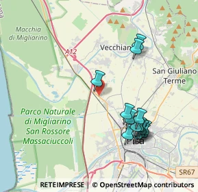 Mappa SS 1, 56017 San Giuliano Terme PI, Italia (4.10933)