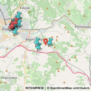 Mappa Via del Bigallo e Apparita, 50012 Firenze FI, Italia (6.2915)