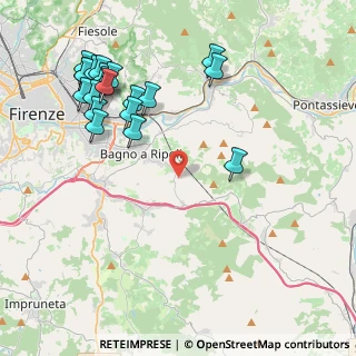 Mappa Via del Bigallo e Apparita, 50012 Firenze FI, Italia (5.009)