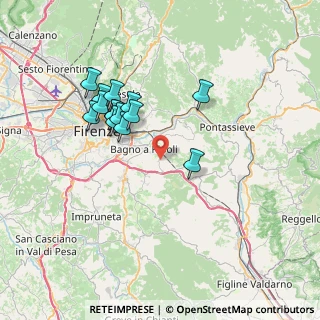 Mappa Via del Bigallo e Apparita, 50012 Firenze FI, Italia (6.71571)