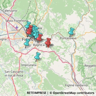 Mappa Via del Bigallo e Apparita, 50012 Firenze FI, Italia (7.009)