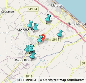 Mappa Via Ildebrando Goiran, 61037 Mondolfo PU, Italia (1.59545)