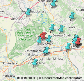 Mappa Via Verrazzano, 50054 Fucecchio FI, Italia (9.482)