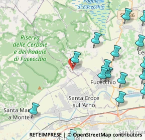 Mappa Via della Palagina, 50054 Fucecchio FI, Italia (6.493)