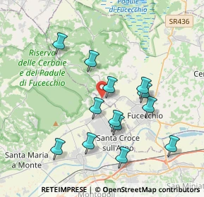Mappa Via della Palagina, 50054 Fucecchio FI, Italia (3.73615)