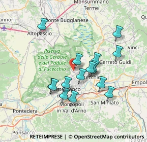 Mappa Via della Palagina, 50054 Fucecchio FI, Italia (6.39688)