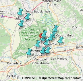 Mappa Via della Palagina, 50054 Fucecchio FI, Italia (5.7)