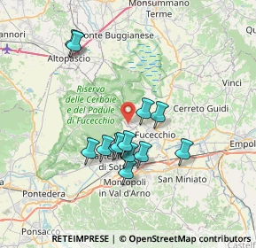 Mappa Via della Palagina, 50054 Fucecchio FI, Italia (6.32154)