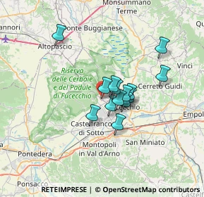 Mappa Via della Palagina, 50054 Fucecchio FI, Italia (4.71286)