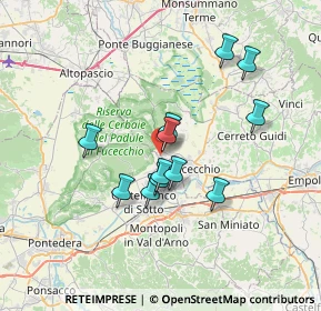 Mappa Via della Palagina, 50054 Fucecchio FI, Italia (5.93083)