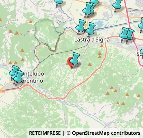 Mappa Via dei Giaggioli, 50055 Lastra a Signa FI, Italia (6.6825)