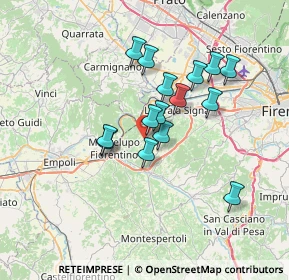 Mappa Via delle Vigne, 50055 Lastra a Signa FI, Italia (5.84867)