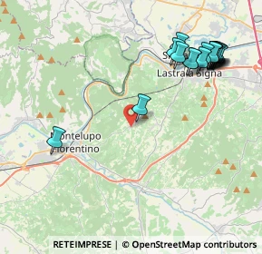 Mappa Via delle Vigne, 50055 Lastra a Signa FI, Italia (5.11111)