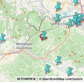 Mappa Via delle Vigne, 50055 Lastra a Signa FI, Italia (6.60688)