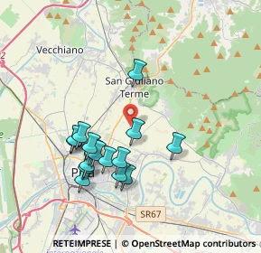 Mappa Via Sant'Elena Asciano, 56017 San Giuliano Terme PI, Italia (3.59438)