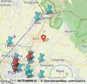 Mappa Via Sant'Elena Asciano, 56017 San Giuliano Terme PI, Italia (3.2)