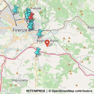 Mappa 50012 Bagno a Ripoli FI, Italia (5.38091)