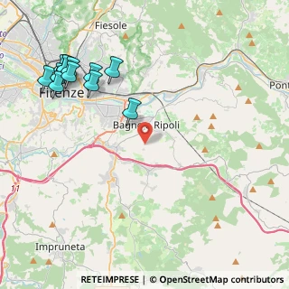 Mappa 50012 Bagno a Ripoli FI, Italia (5.44417)