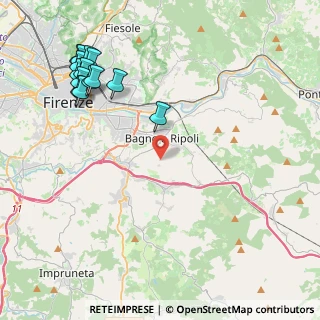 Mappa 50012 Bagno a Ripoli FI, Italia (5.49286)