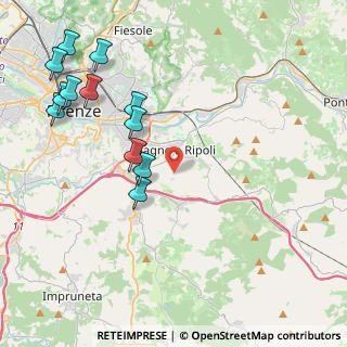 Mappa 50012 Bagno a Ripoli FI, Italia (5.03083)
