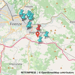 Mappa 50012 Bagno a Ripoli FI, Italia (3.81667)