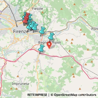 Mappa 50012 Bagno a Ripoli FI, Italia (4.90867)