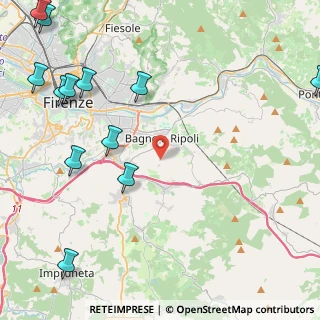 Mappa 50012 Bagno a Ripoli FI, Italia (6.45)
