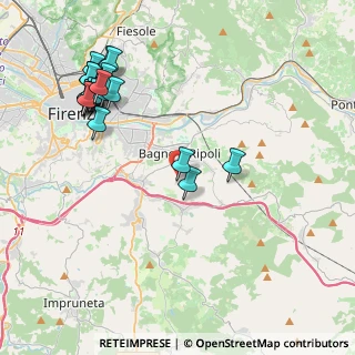Mappa 50012 Bagno a Ripoli FI, Italia (4.9455)
