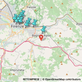 Mappa 50012 Bagno a Ripoli FI, Italia (5.27091)