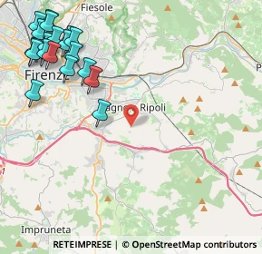 Mappa 50012 Bagno a Ripoli FI, Italia (5.99842)